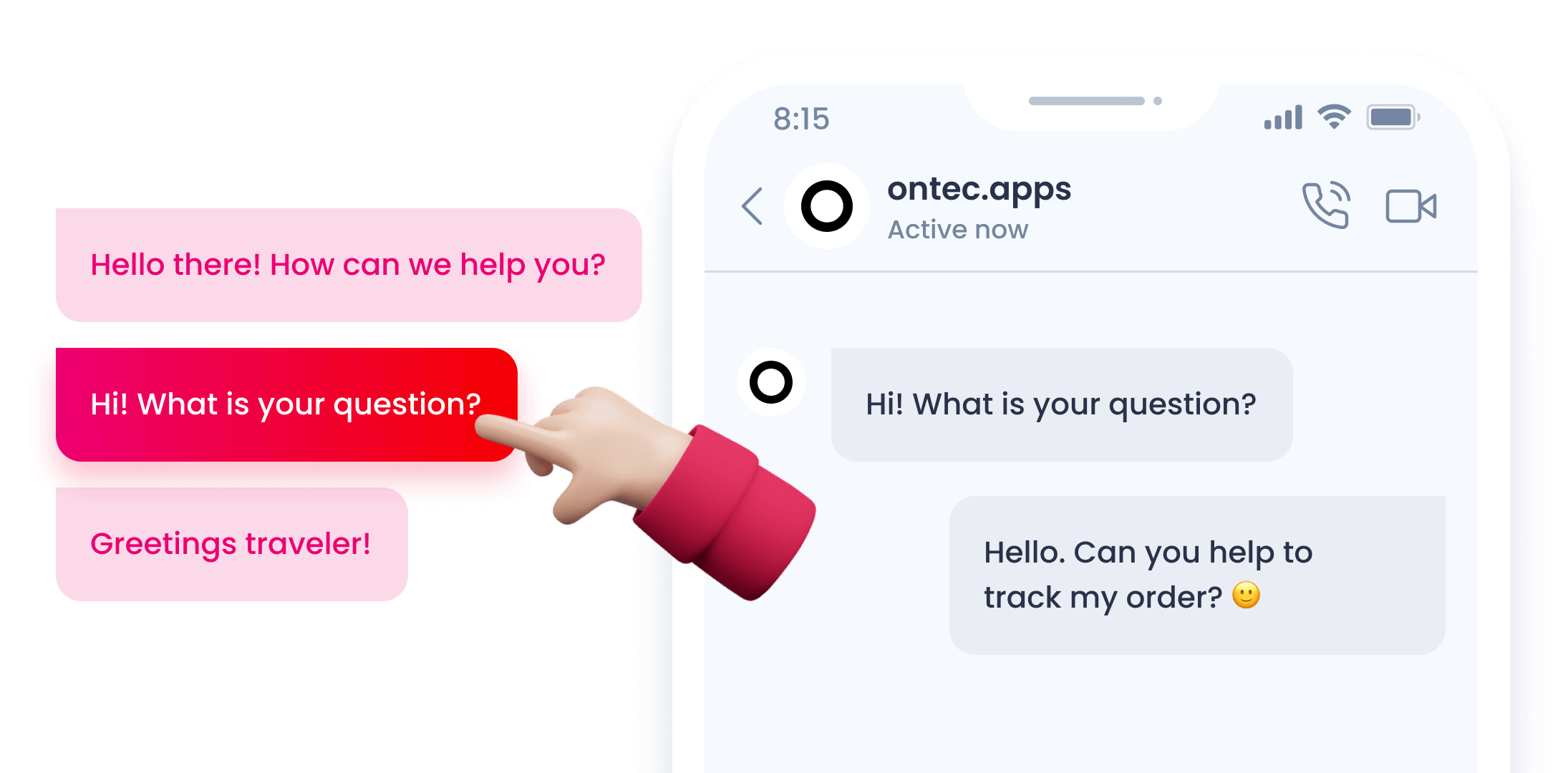 Hello messages — ice breaker feature